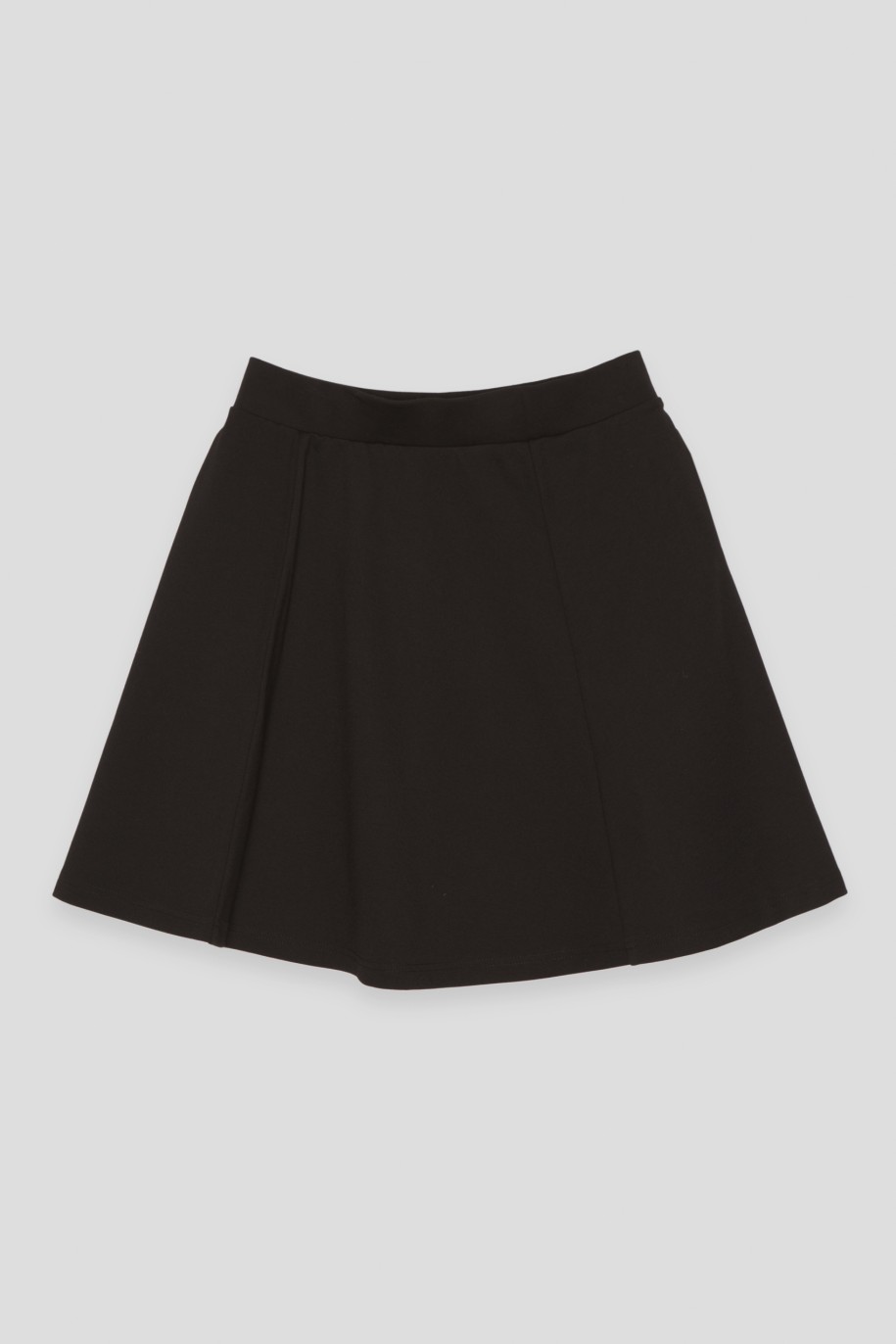 Czarna rozkloszowana spódnica mini - 45791