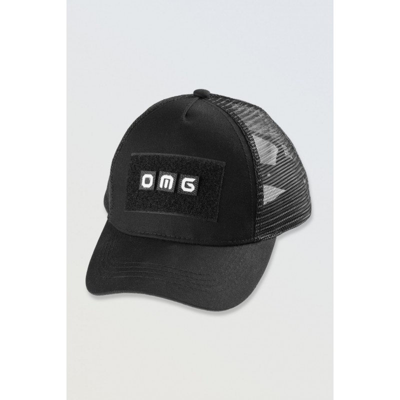 Czarna czapka z daszkiem z odpinanymi literami - 46484