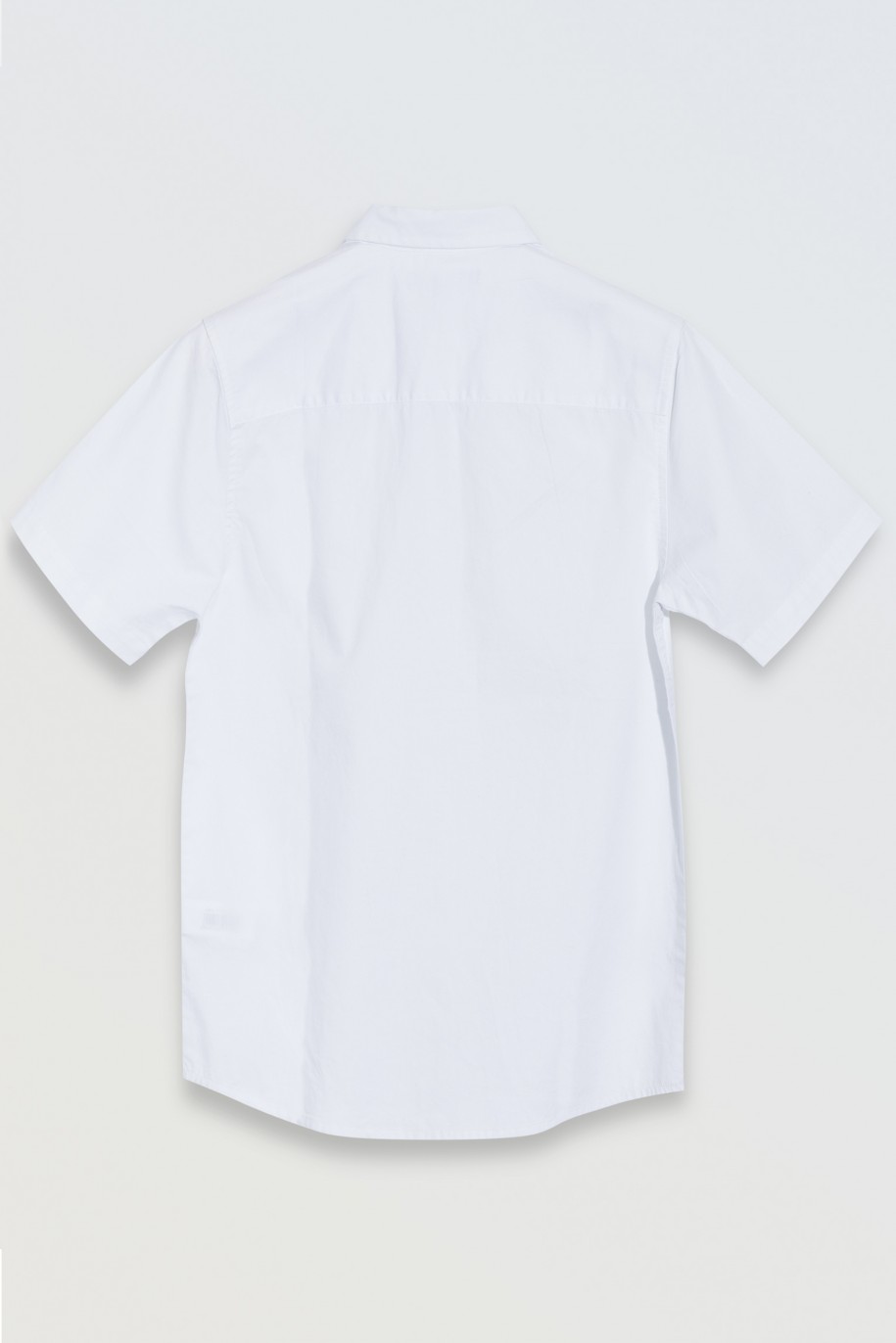 Biała koszula z krótkim rękawem - 46699