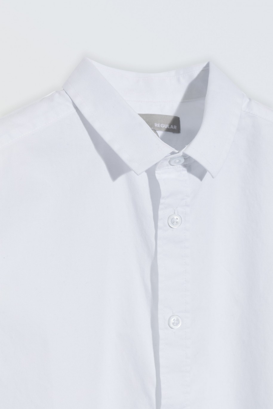 Biała koszula z krótkim rękawem - 46700