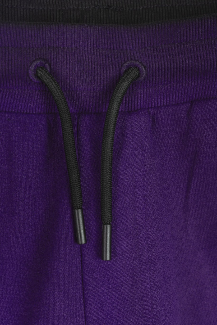 Granatowo-czarne spodnie dresowe z efektem ombre - 47605