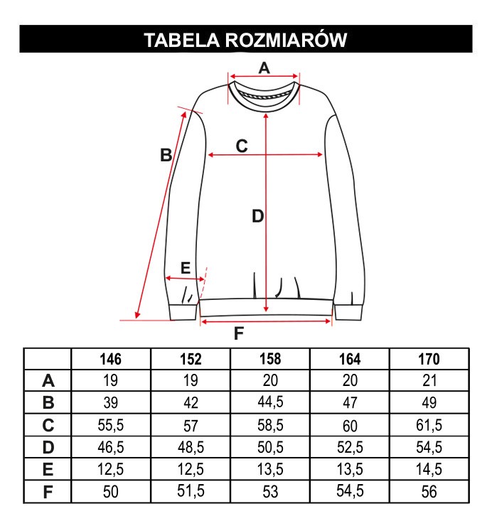 Tabela rozmiarów - Czarny sweter oversize z ozdobnymi rozdarciami