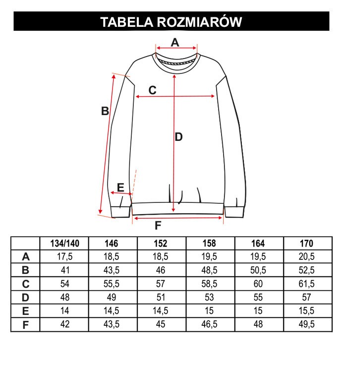 Tabela rozmiarów - Czarna bluza dresowa z ozdobnymi taśmami NO YOUTH CONTROL