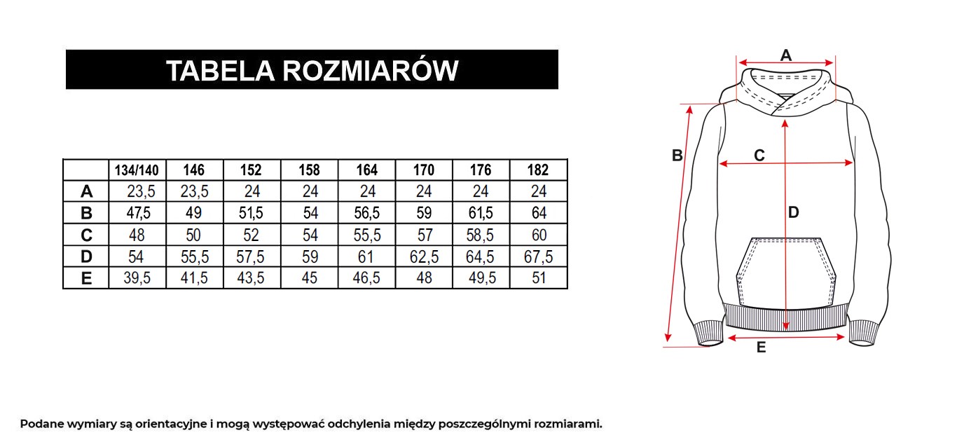 Tabela rozmiarów - 243-0551B-51-570-1